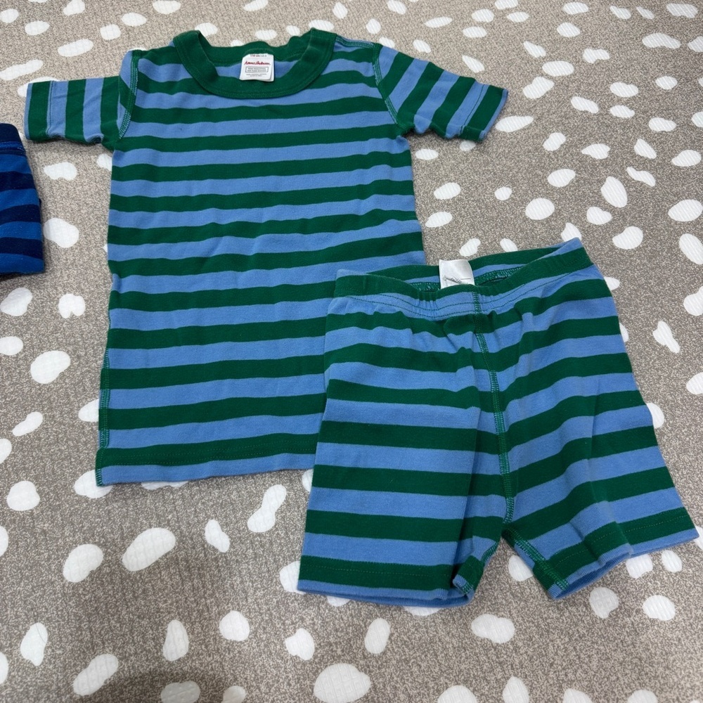Lot of 4 Hanna Andersson pajamas set shortie shorts tee star wars cars play - Picture 5 of 13